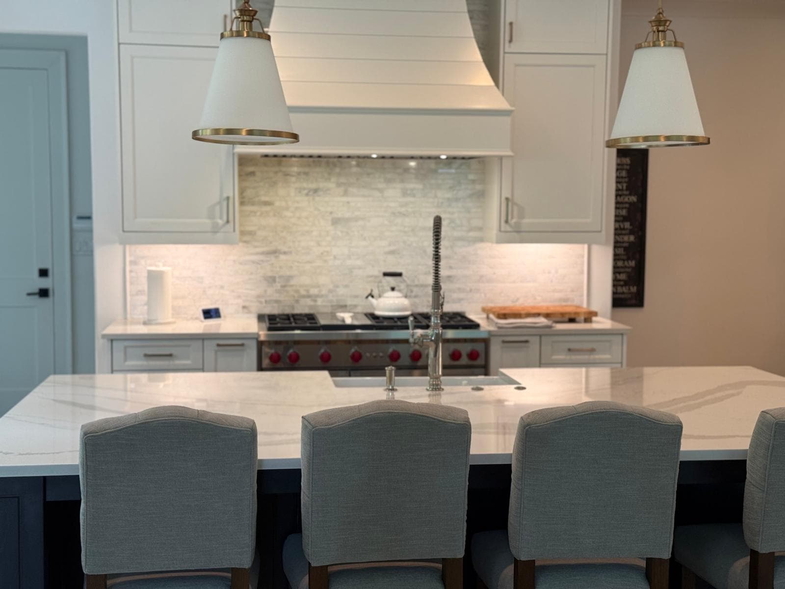 Spotless modern kitchen after a Blue Maids deep clean